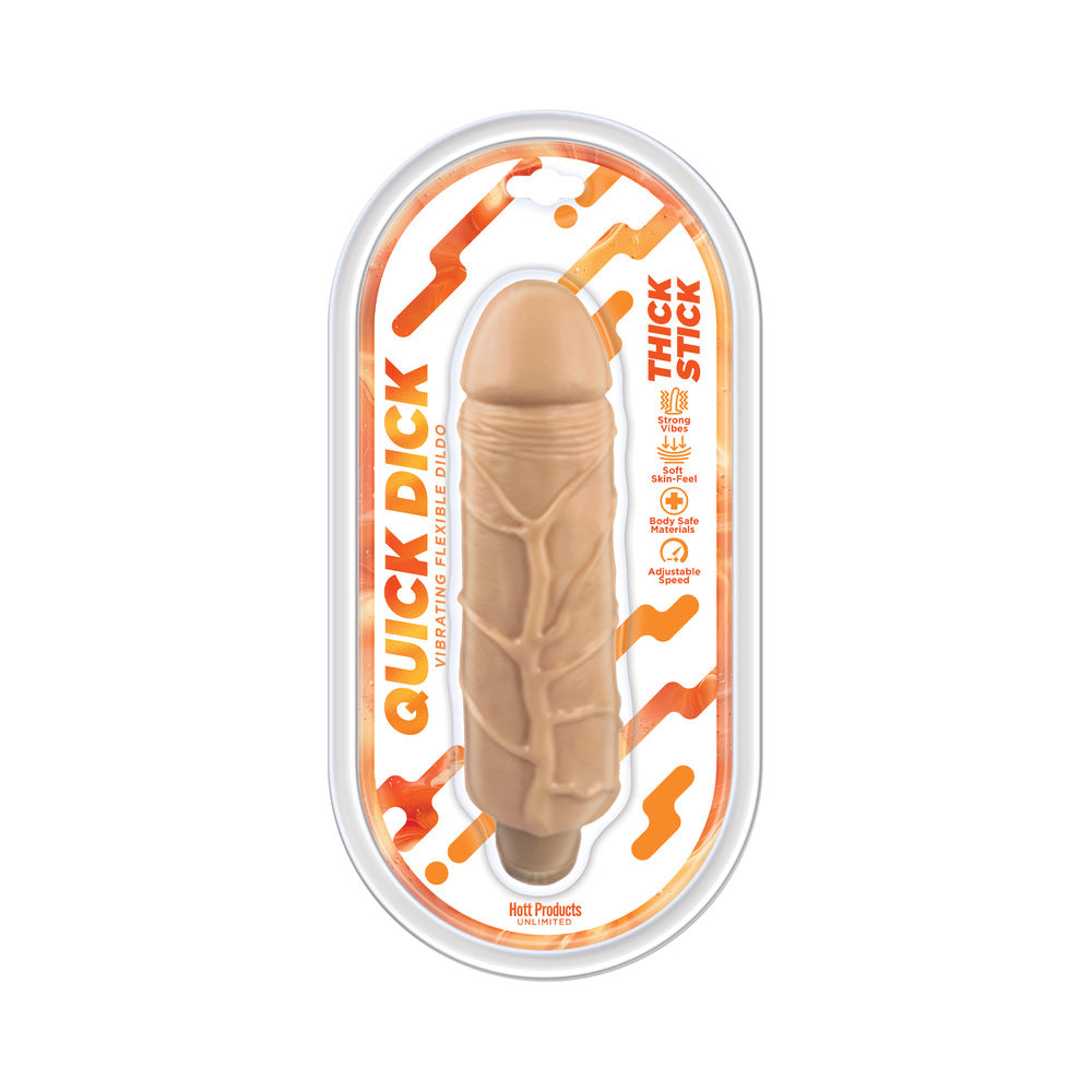 Quick Dick Vibrating Dildo 7.75in
