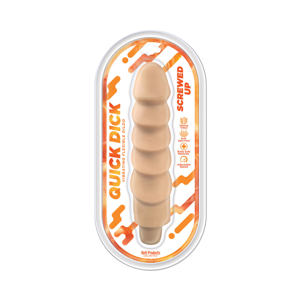 Quick Dick Vibrating Dildo 8.5in