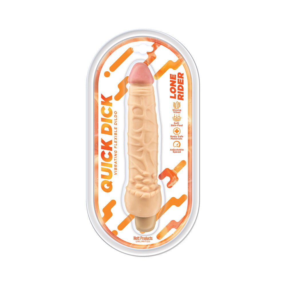 Vibrating Quick Dick Dildo 8-Inch
