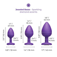 b-Vibe Jewel Butties Bundle: Elegant Anal Training Set