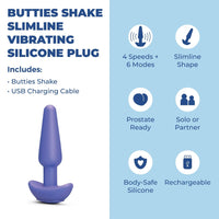 b-Vibe Shake Vibrating Silicone Plug