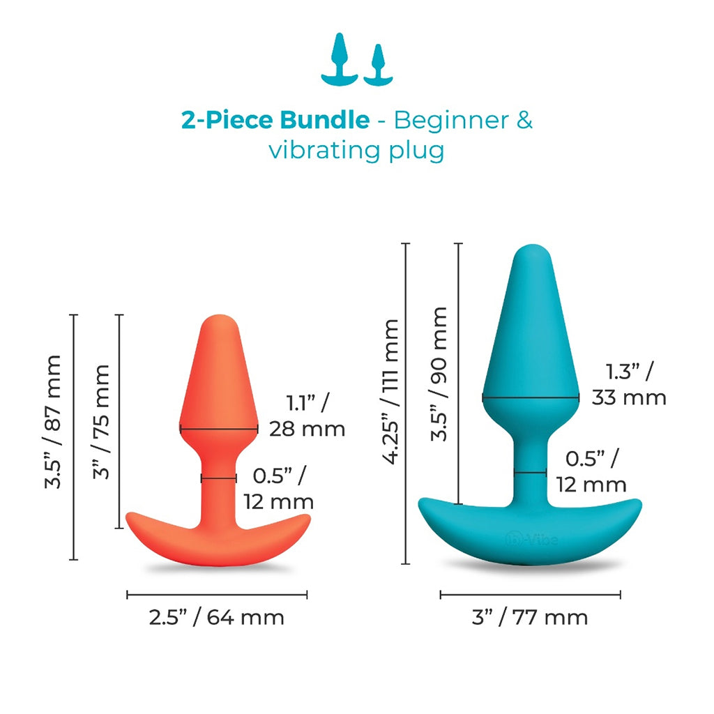 b-Vibe Butties Anal Training Set 2pc