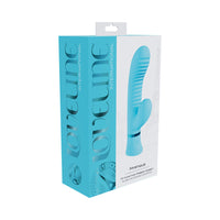 Loveline Mystique Sil Rib Rabbit Vibrator - Blue