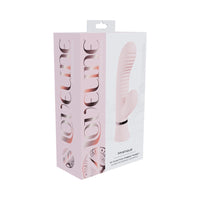 Loveline Mystique Sil Rib Rabbit Vibrator - Pink