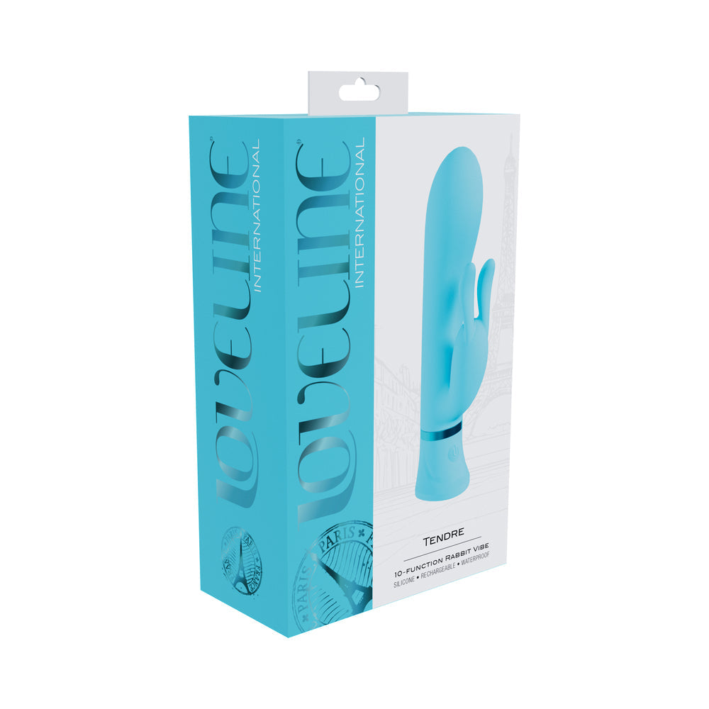 Loveline Tendre Sili Rabbit Vibrator - Blue