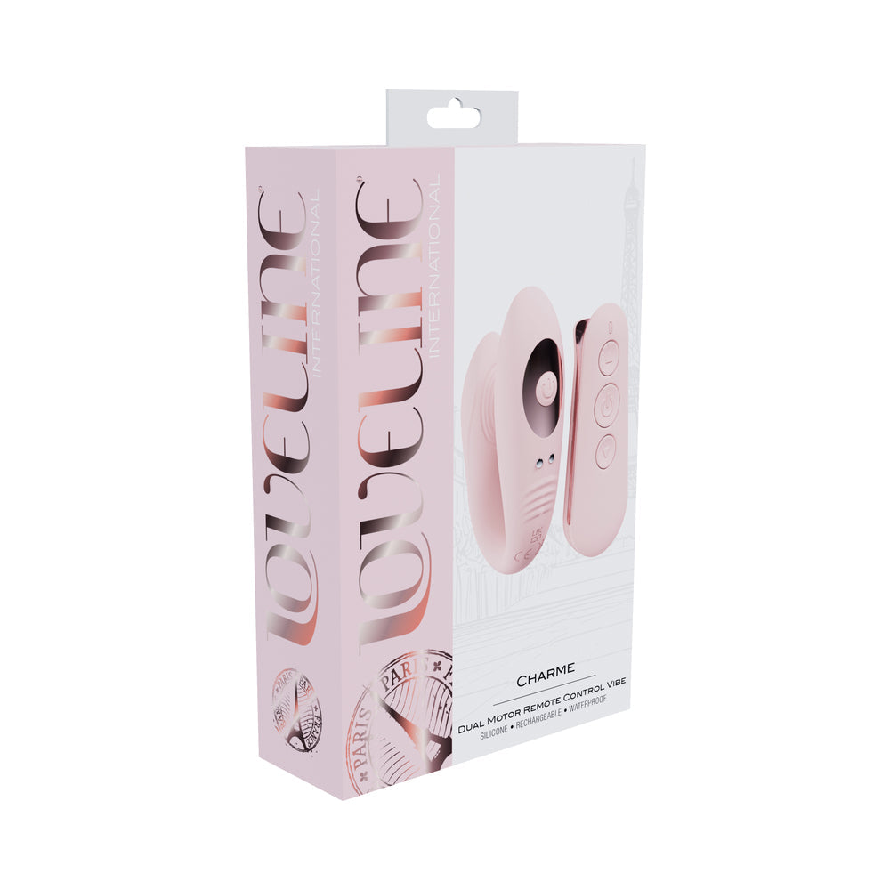 Loveline Charme Dual Motor G-Spot and Clitoral Vibrator - Pink
