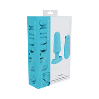 Loveline Velvet Remote Control Vibrating Plug - Blue