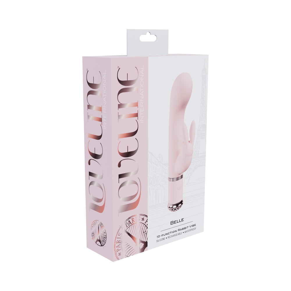 Loveline Belle Silicone Rabbit Vibrator - Pink