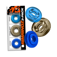 RIMRINGZ Multi-Size Cock Ring Set - Cool Blue