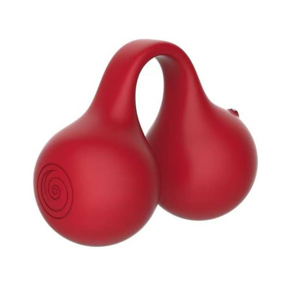 Snail Twinn Finger Vibrator Cherry
