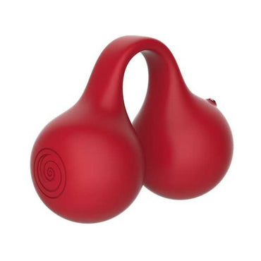 Snail Twinn Finger Vibrator Cherry