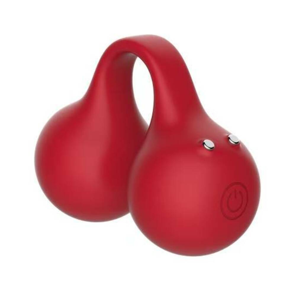 Snail Twinn Finger Vibrator Cherry