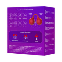 Snail Twinn Finger Vibrator Cherry