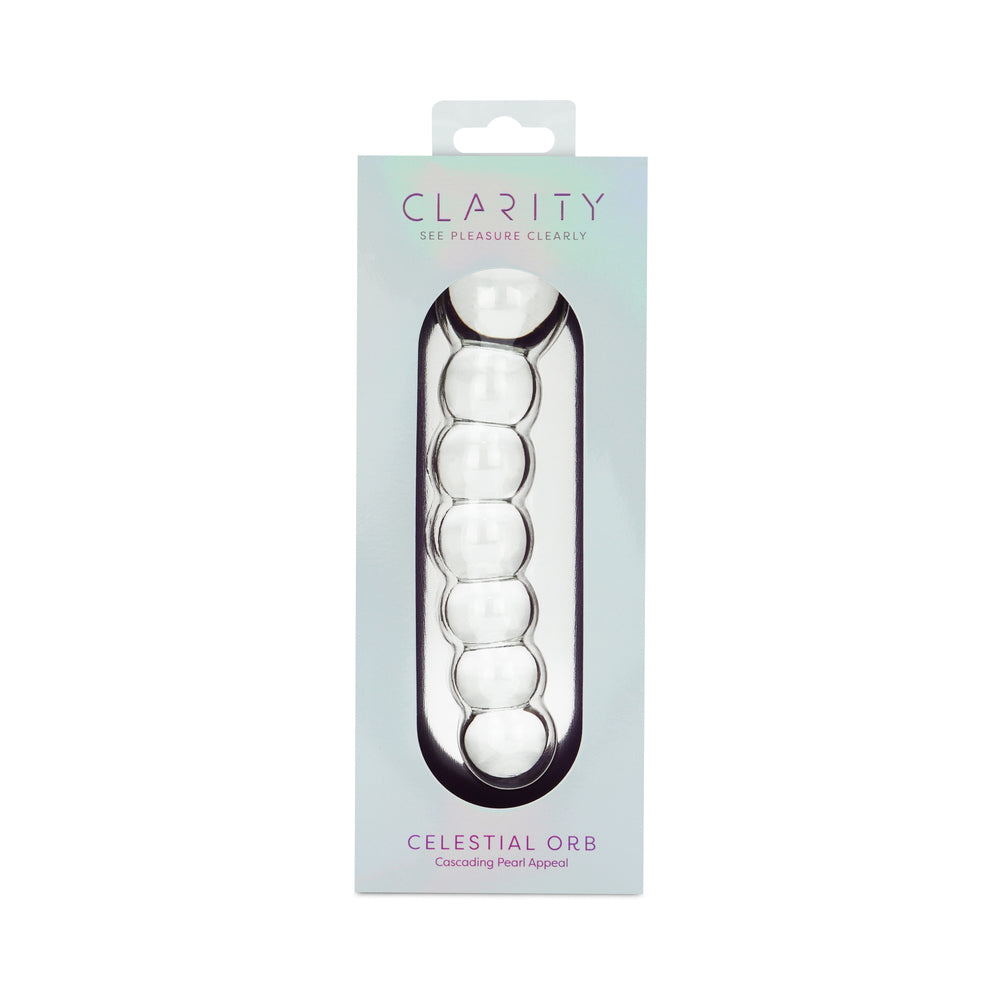 Clarity Celestial Orb Double-Ended Glass Dildo
