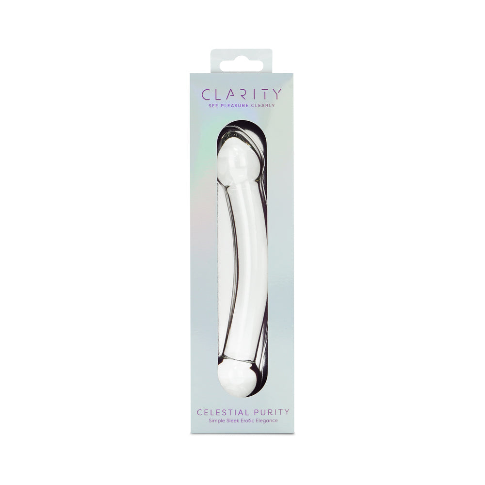 Clarity Celestial Purity Double-Ended Glass Dildo