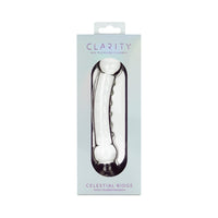 Clarity Celestial Ridge Glass Dildo