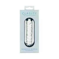 Seraphic Ripple Textured Glass Dildo
