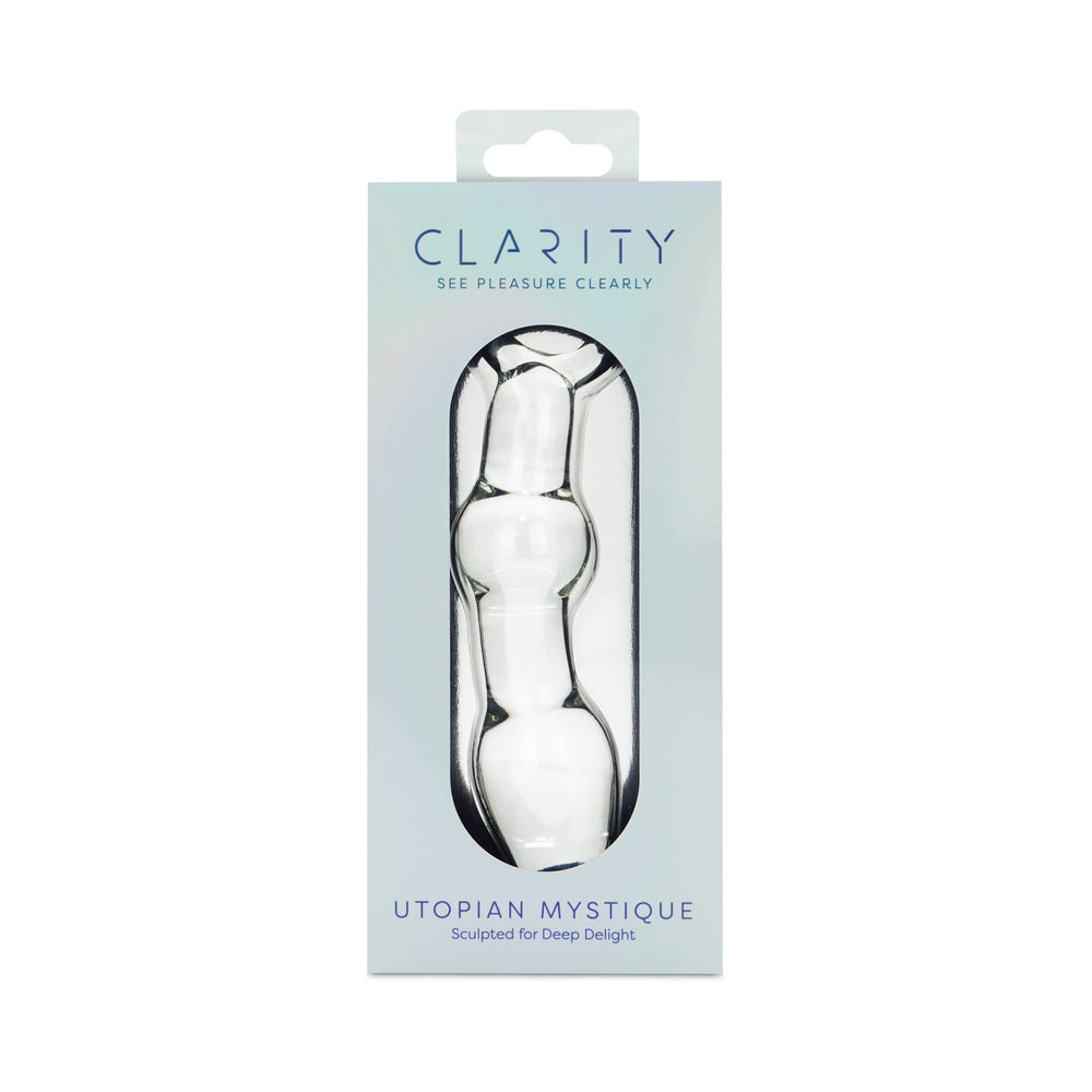 Utopian Mystique Ribbed Glass Anal Dildo