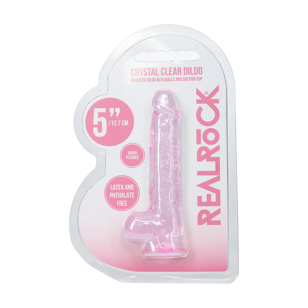 Realistic Dildo with Suction Cup - 5in Pink