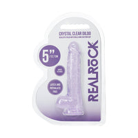Realistic Dildo with Suction Cup - 5in Purple
