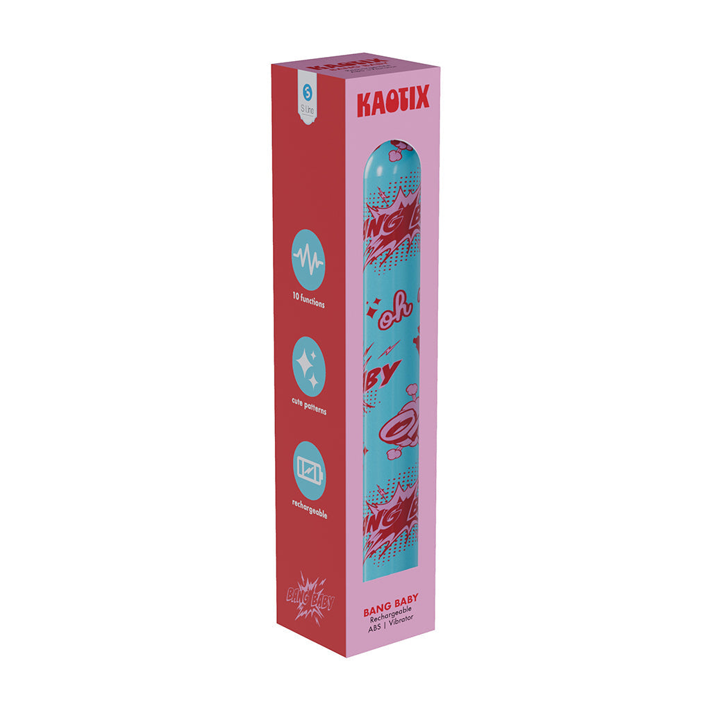 Rechargeable Vibrator - SLI Kaotix Bang Baby Blue