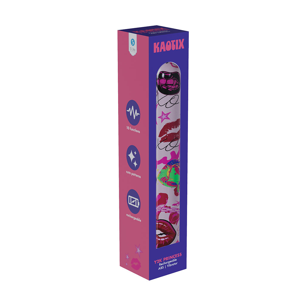 Rechargeable Vibrator - SLI Kaotix Y2K Princess Pink
