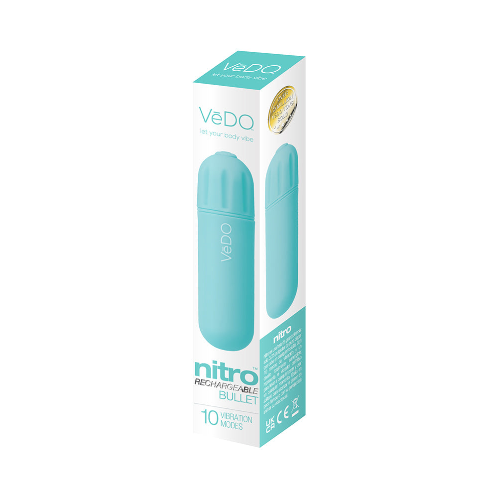 VeDO Nitro Rechargeable Bullet Vibe - Turquoise