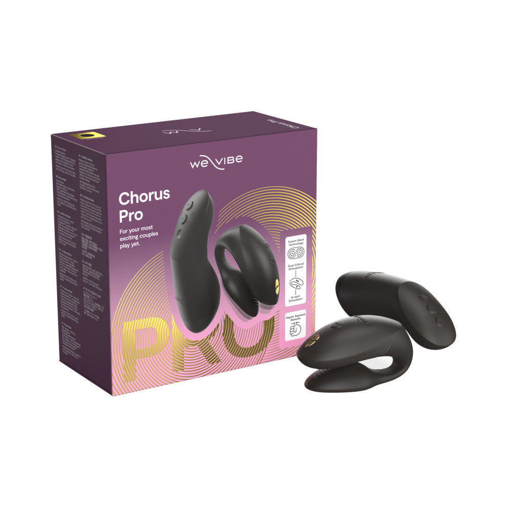 We-Vibe Chorus Pro Luxury Couples Vibrator - Satin Black