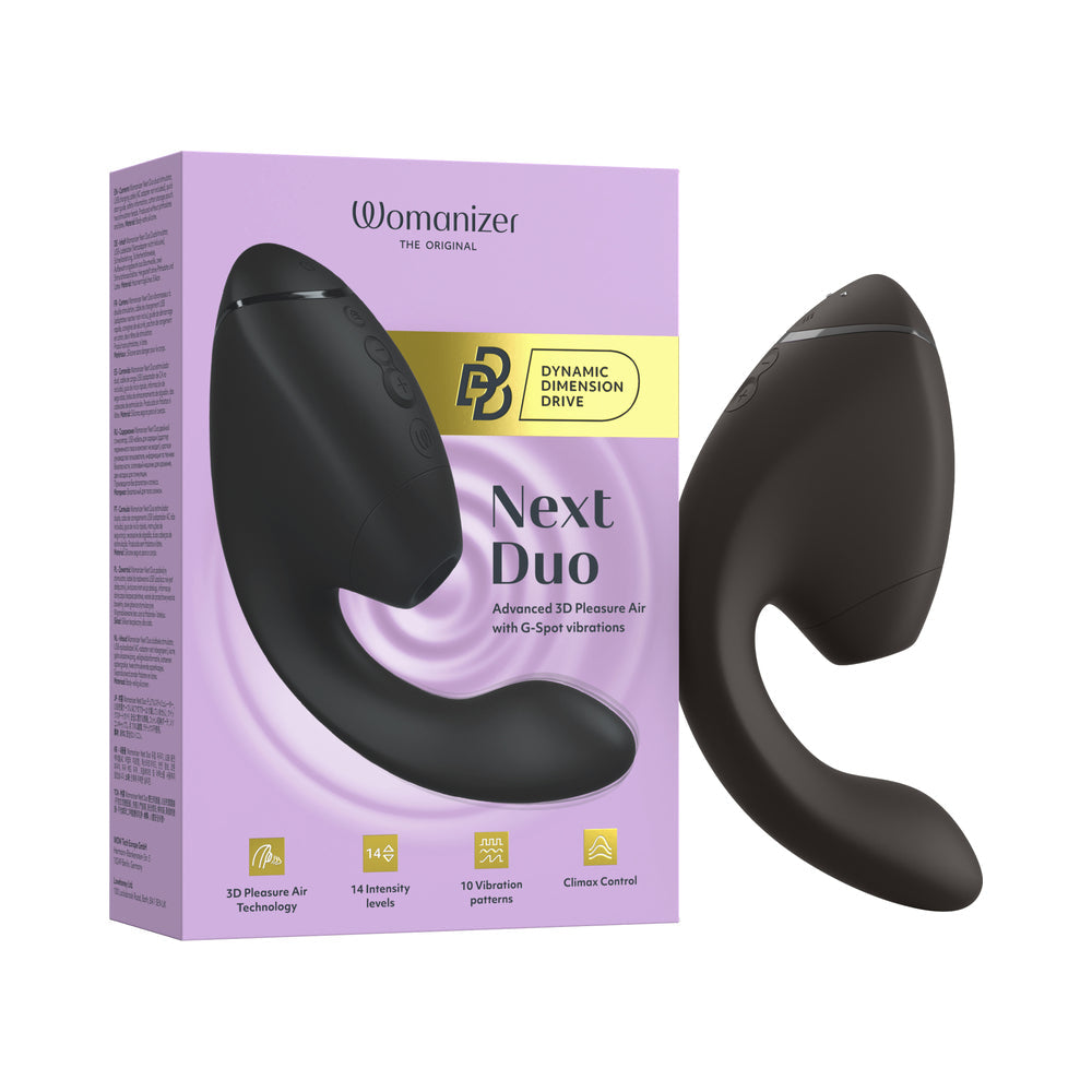 Womanizer Next Duo Luxury Vibrator - Black