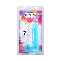 Crystal Jellies Realistic Cock with Balls - 7 Inch Teal