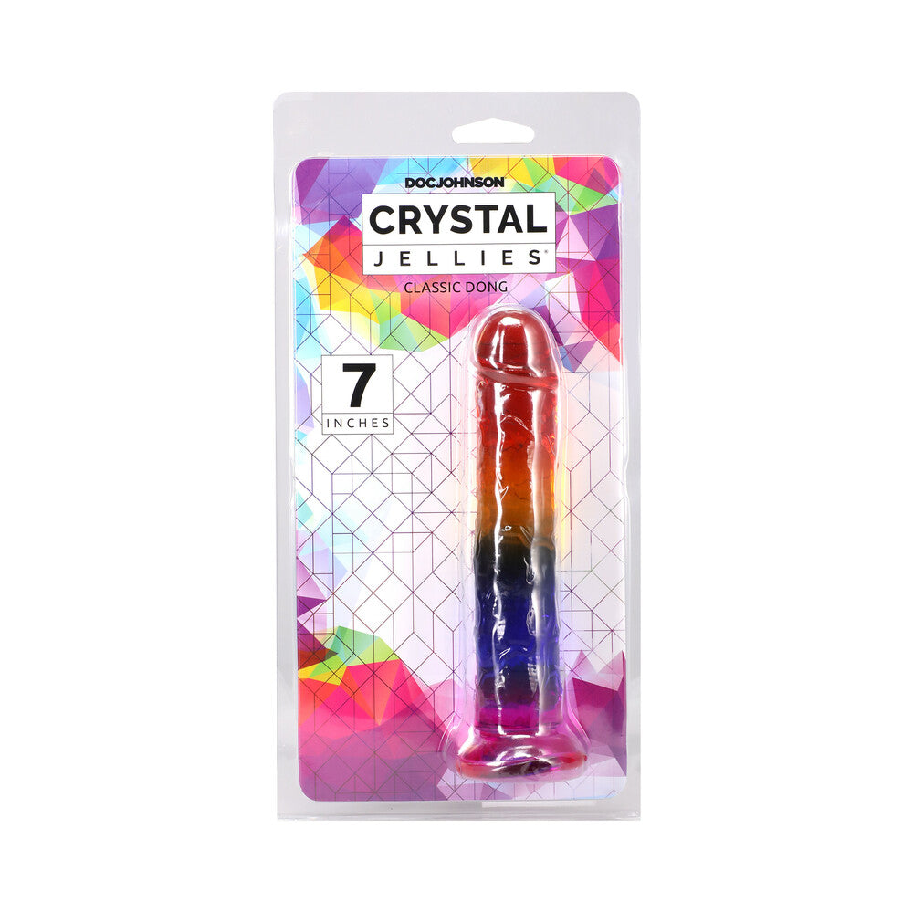 Crystal Jellies 7-Inch Dong - Rainbow