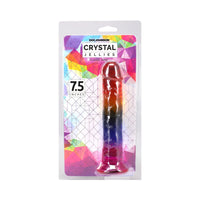 Crystal Jellies 7.5-Inch Dong - Rainbow