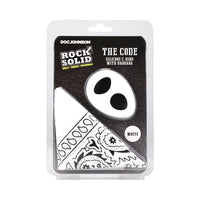 Rock Solid The Code Cock Ring with Bandana White/Black