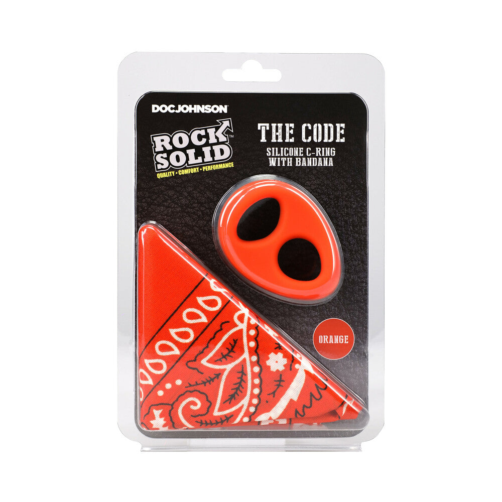 Cock Ring and Bandana Set - Rock Solid The Code C-Ring OrnBk