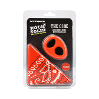Cock Ring and Bandana Set - Rock Solid The Code C-Ring OrnBk