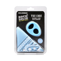 Cock Ring and Bandana Set - Rock Solid The Code C-Ring BluBk