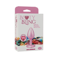 Booty Bling Heart Diamond Metal Plug - Small