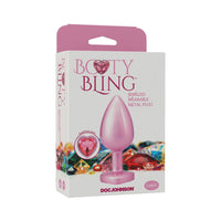 Booty Bling Heart Diamond Metal Plug - Large