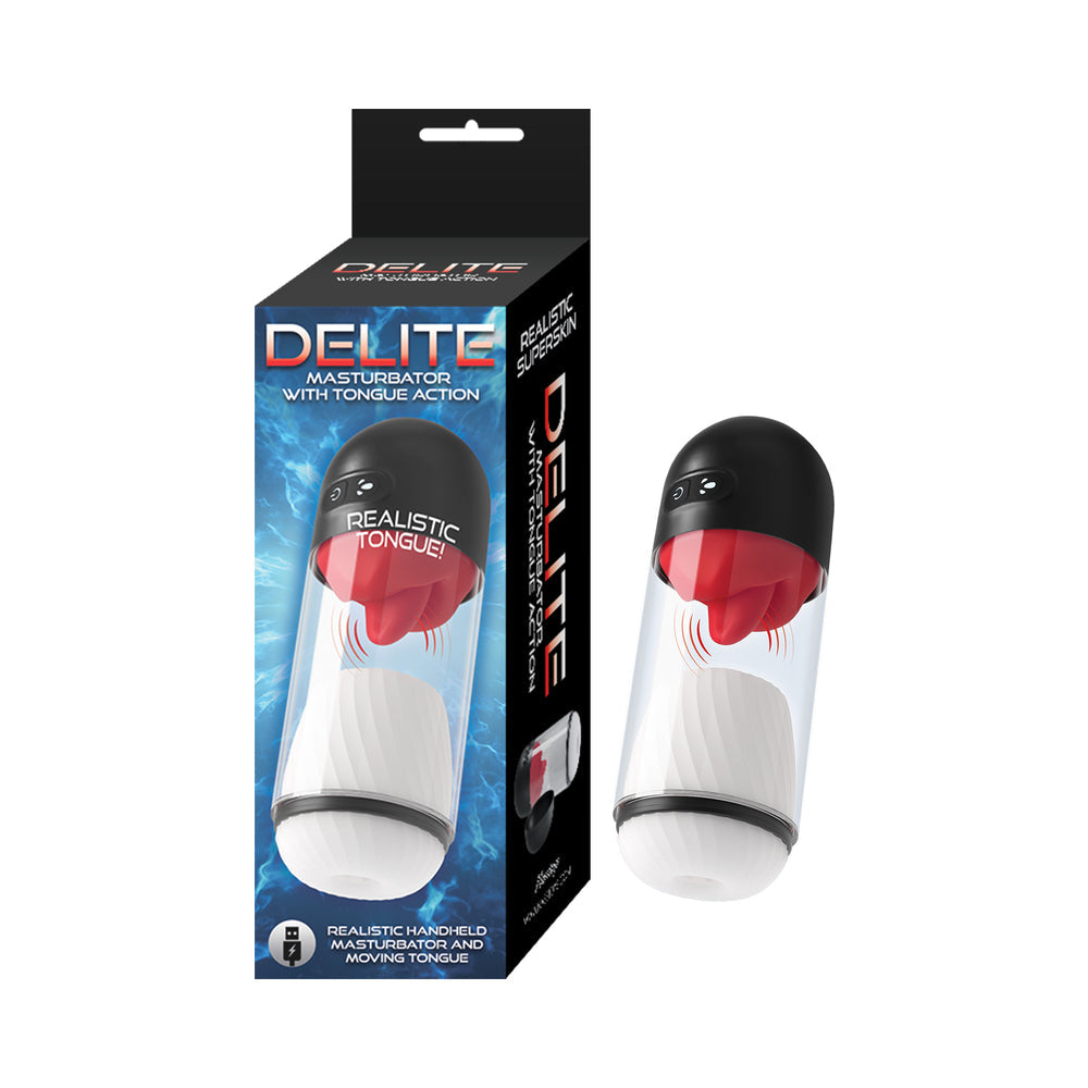 Delite Masturbator with Tongue Action