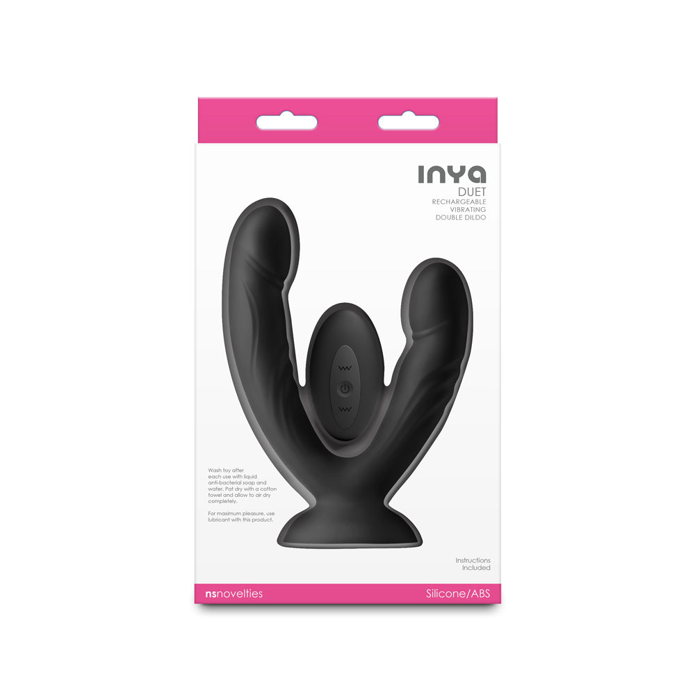 INYA Duet Vibrating Double Dildo in Black