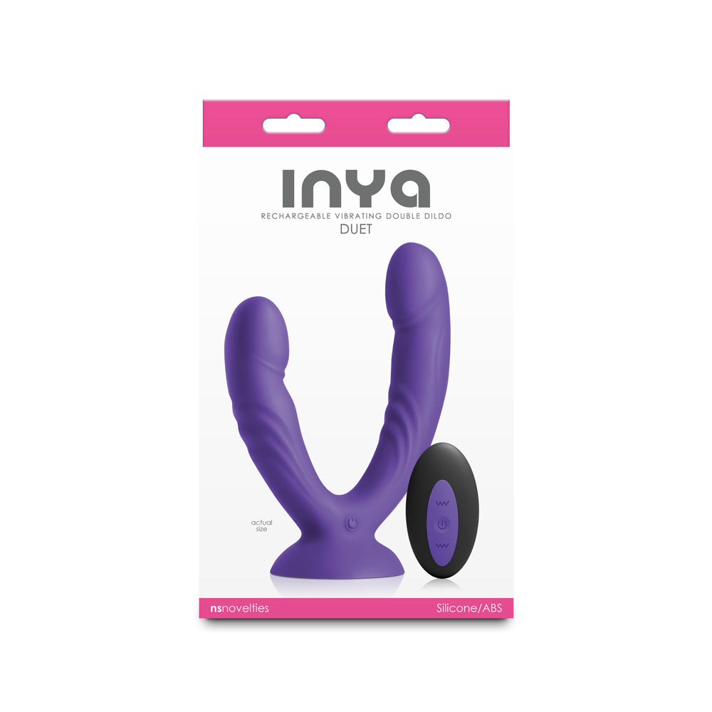 INYA Duet Vibrating Double Dildo in Purple
