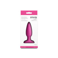 INYA Swirl Vibrating Anal Plug in Pink