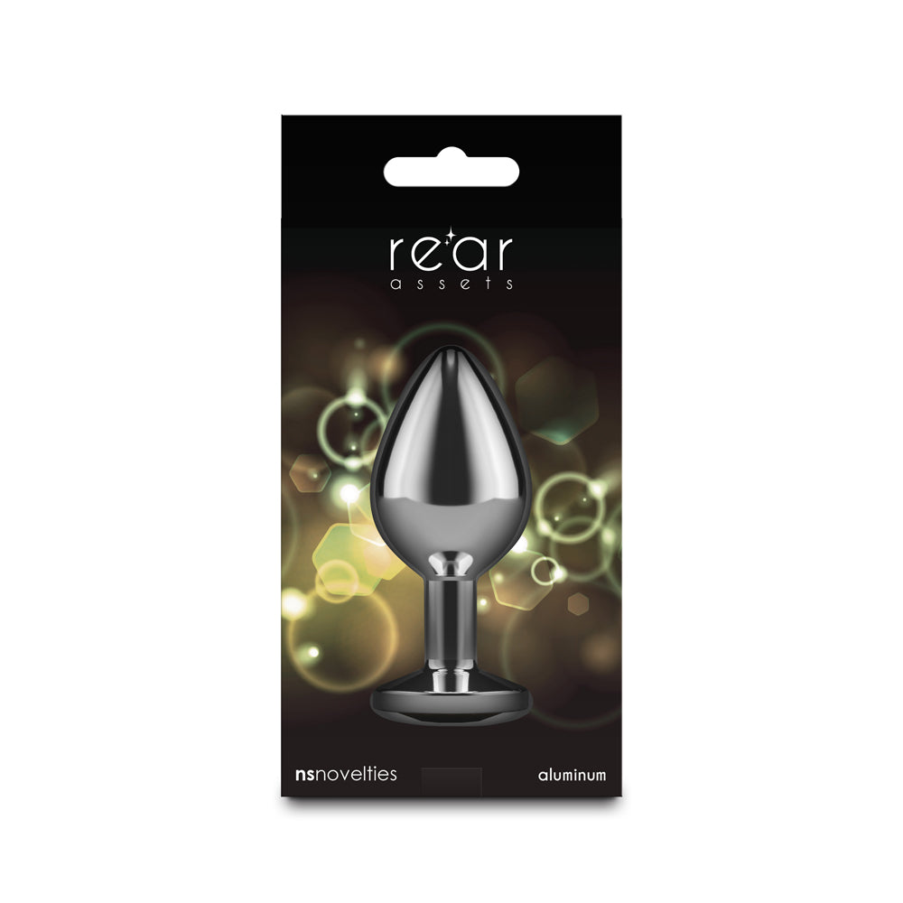 Rear Assets Silver Medium Yellow Gem Plug