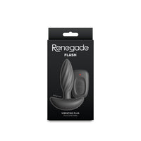 Renegade Flash Vibrating Anal Plug - Black