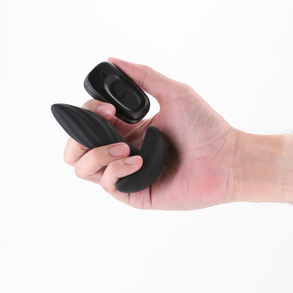 Renegade Flash Vibrating Anal Plug - Black