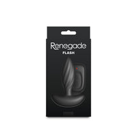 Renegade Flash Vibrating Anal Plug - Black