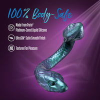 Temptasia Twin Python Double Headed Snake Dildo Dark Milennia