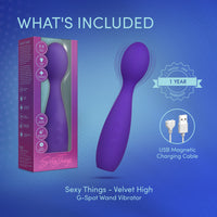 Sexy Things Velvet High Wand Massager