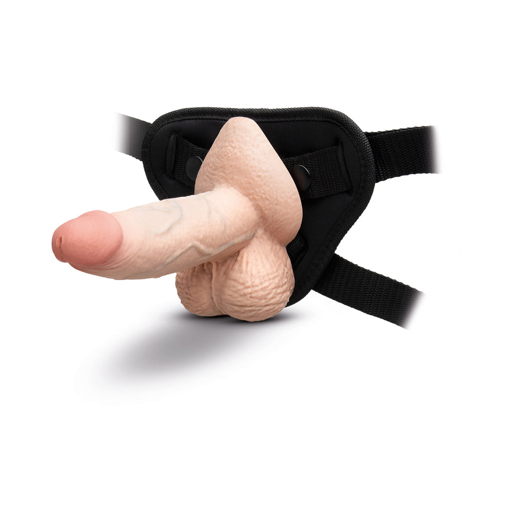 b-Vibe Slipskin Dildo 6in Girthy Cream
