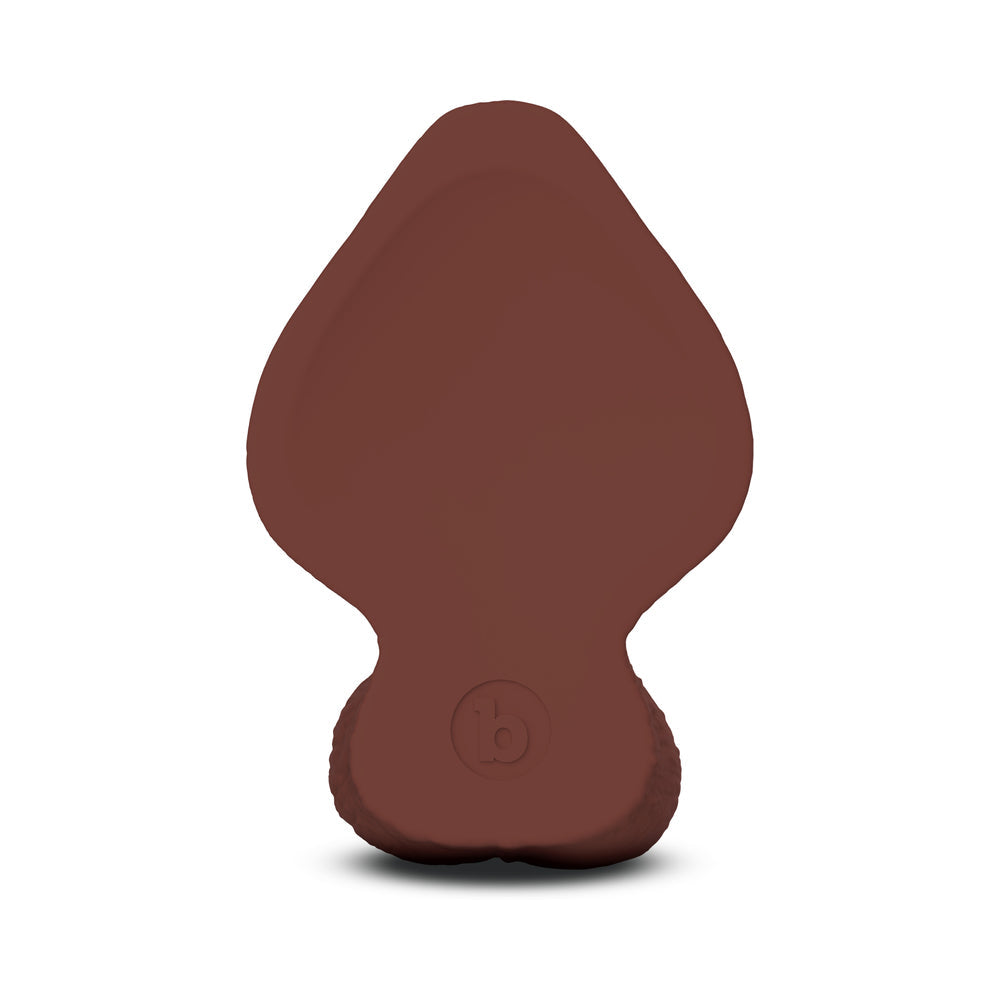 b-Vibe Slipskin Dildo 7in Girthy Brown